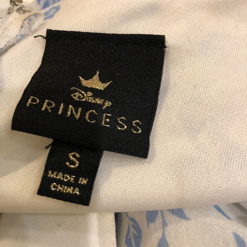 DISNEY Princess Blue Floral Ruffle Romper - Picture 6 of 7